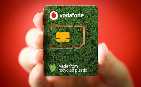 Vodafone's new recycled plastic SIM card is expected to slash the company's plastic footprint by 320 tonnes a year | Credit:Vodafone