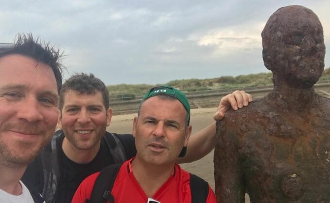 Barnett Waddingham's Mark Futcher, Paul Leandro and Damian Stancombe out planning for the walk