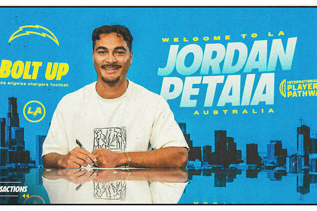 Los Angeles Chargers Sign Jordan Petaia