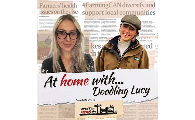 PODCAST: At Home With Doodling Lucy - countryside artist talks rural like, British farming and women in rural business