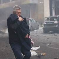 Russian drone strike hits kindergarten in Kharkiv, 1 killed