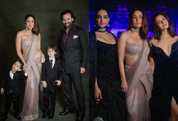 Kareena poses with Saif, Taimur-Jeh, Alia, Sonam at Anant-Radhika's pre-wedding festivities