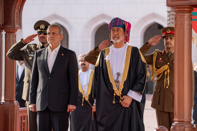 OMAN-MUSCAT-SULTAN-IRAN-PRESIDENT-MEETING