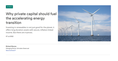 Can private capital accelerate the energy transition? 