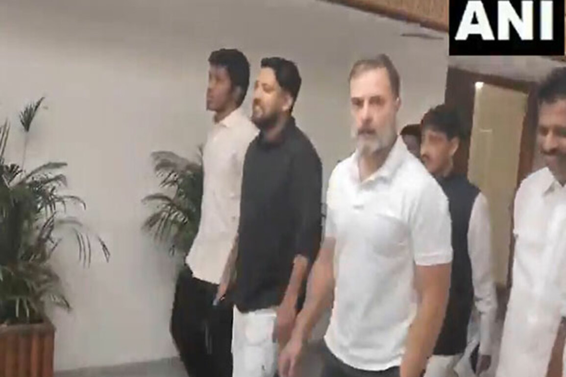 Rahul Gandhi holds meeting with Congress Lok Sabha MPs ahead of Waqf Bill tabling in Parliament