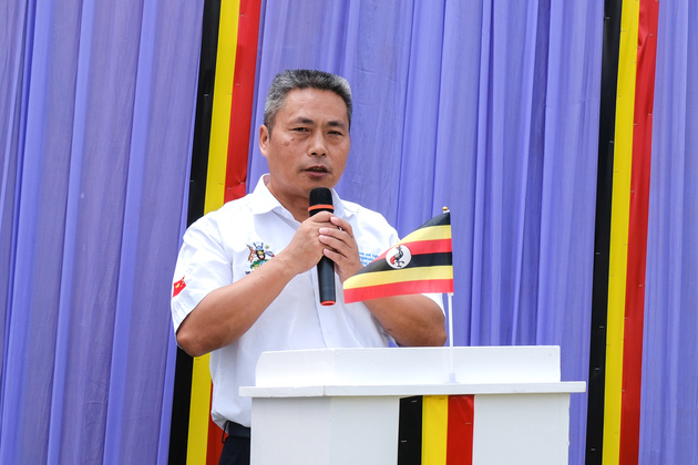 UGANDA-ENTEBBE-CHINESE BIG-EARED GOATS-HANDOVER CEREMONY