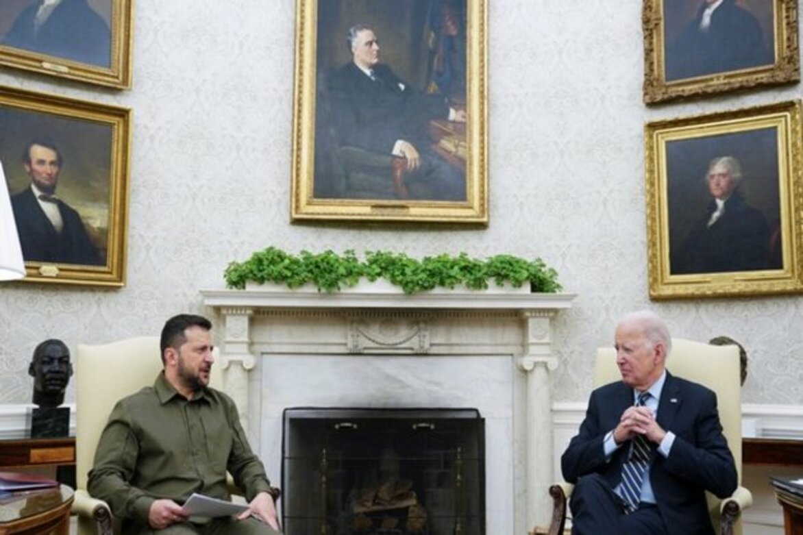 Biden reaffirms support to Ukraine as government shutdown is narrowly averted