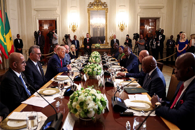 Trump praises Liberian President's 'good English,' draws criticism from across Africa