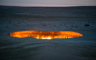 The Darvaza gas crater in Turkmenistan, also known as the 'Gates of Hell' | Credit: iStock