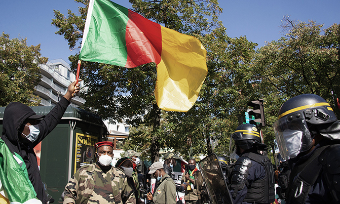 Cameroon police use tear gas to break up protest Cameroon police use tear gas to break up protest