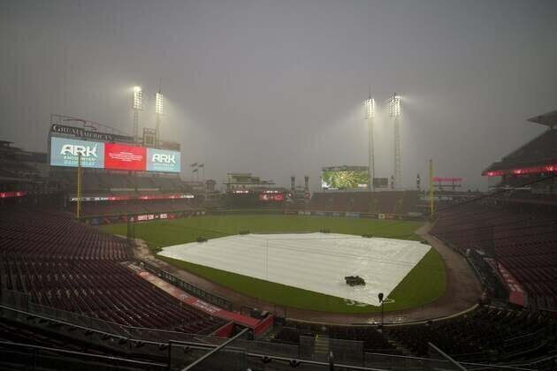 Cards-Reds game ppd., to be made up as part of DH on Aug. 17