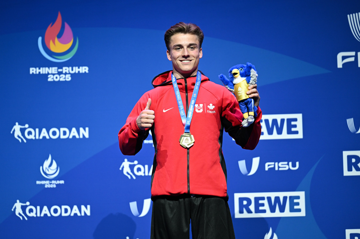 (SP)GERMANY-ESSEN-RHINE-RUHR 2025-FISU WORLD UNIVERSITY GAMES-ARTISTIC GYMNASTICS-HORIZONTAL BAR-FINAL