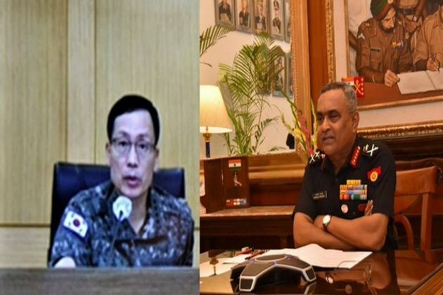 Army Chief Gen Pande speaks with South Korean counterpart