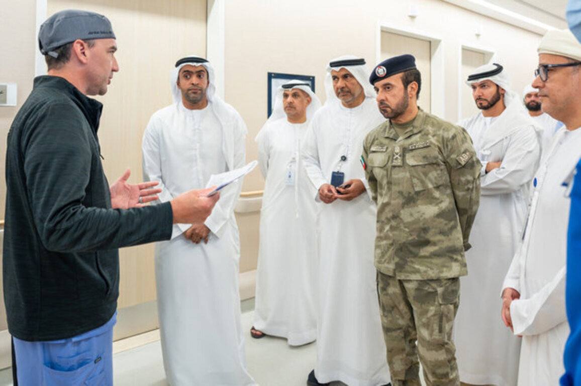 Senior delegation from Abu Dhabi visits Sheikh Shakhbout Medical City to assure patients affected by regional incidents, reaffirming readiness of integrated healthcare system