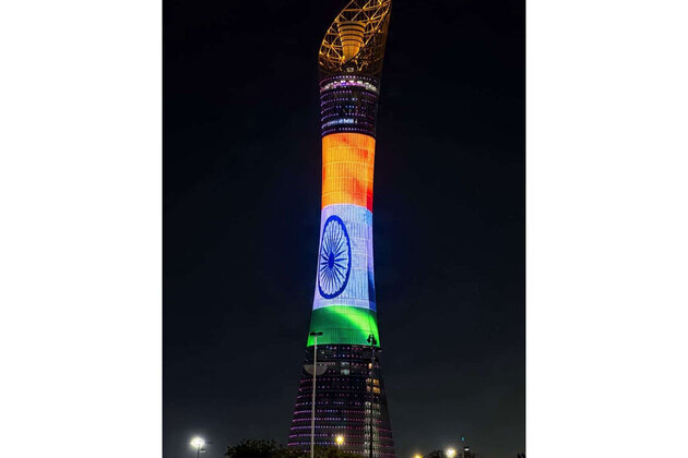 "Gesture of deep friendship": Doha's Torch Tower lights up in Tricolour