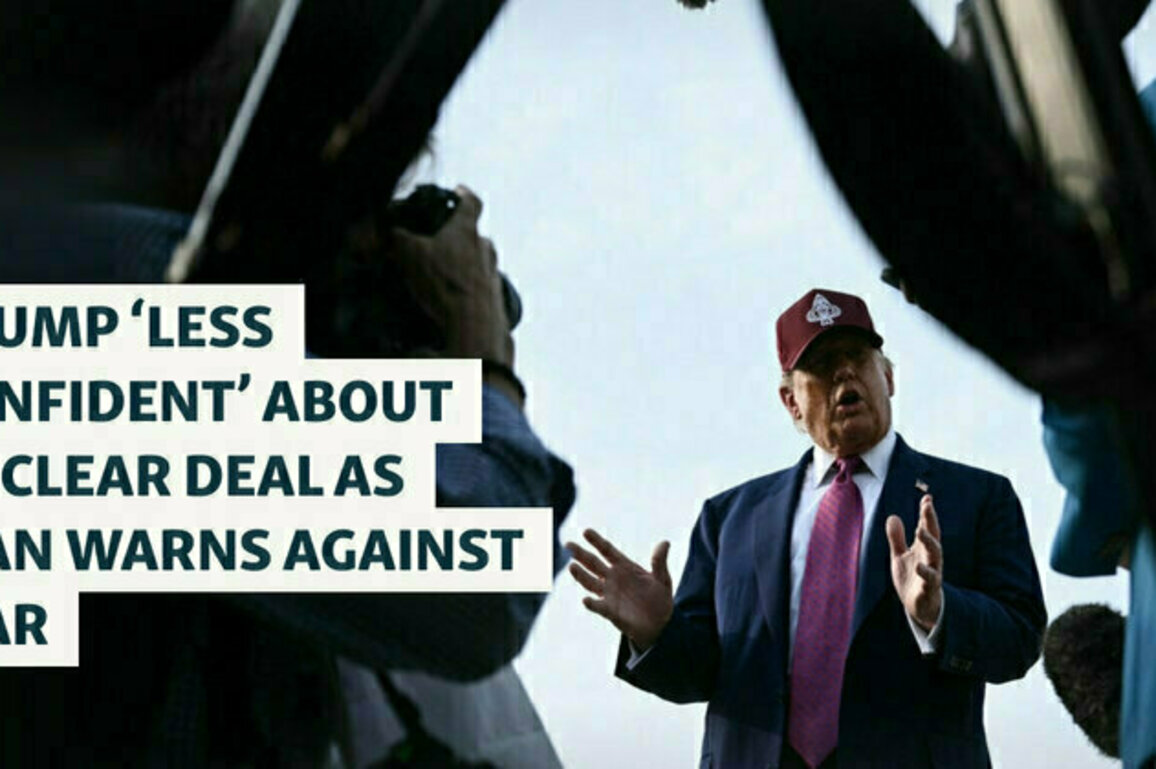 Trump 'Less Confident' About Nuclear Deal As Iran Warns Against War