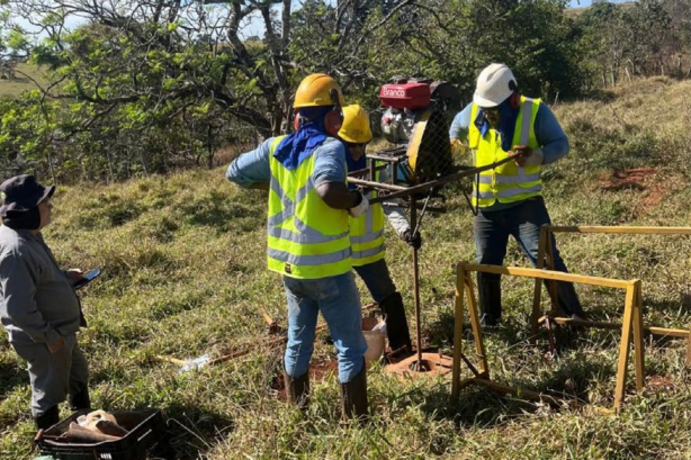 Sondagem no projeto de nióbio e terras raras Araxá terras raras st george
