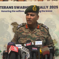 "We have tried to address all their issues": Major General AK Sharma at Veterans Swabhiman Rally 2025