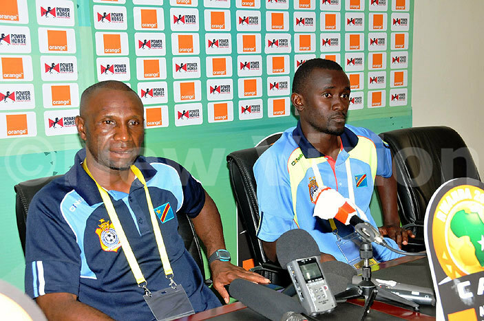  ongo coach lorent benge left and captain oel imwaki address a press conference on uesday redit orman atende