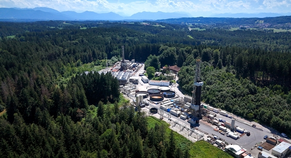 Aerial view of Eavor’s geothermal facility at Geretsried, Germany