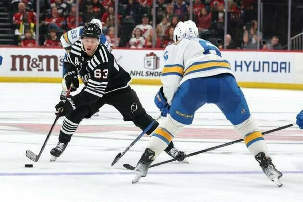 Nico Hischier contributes to all 3 goals in Devils' OT win over Blues