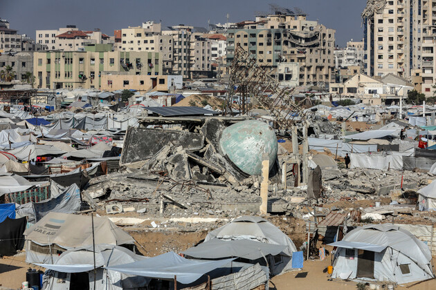 MIDEAST-GAZA CITY-TENTS