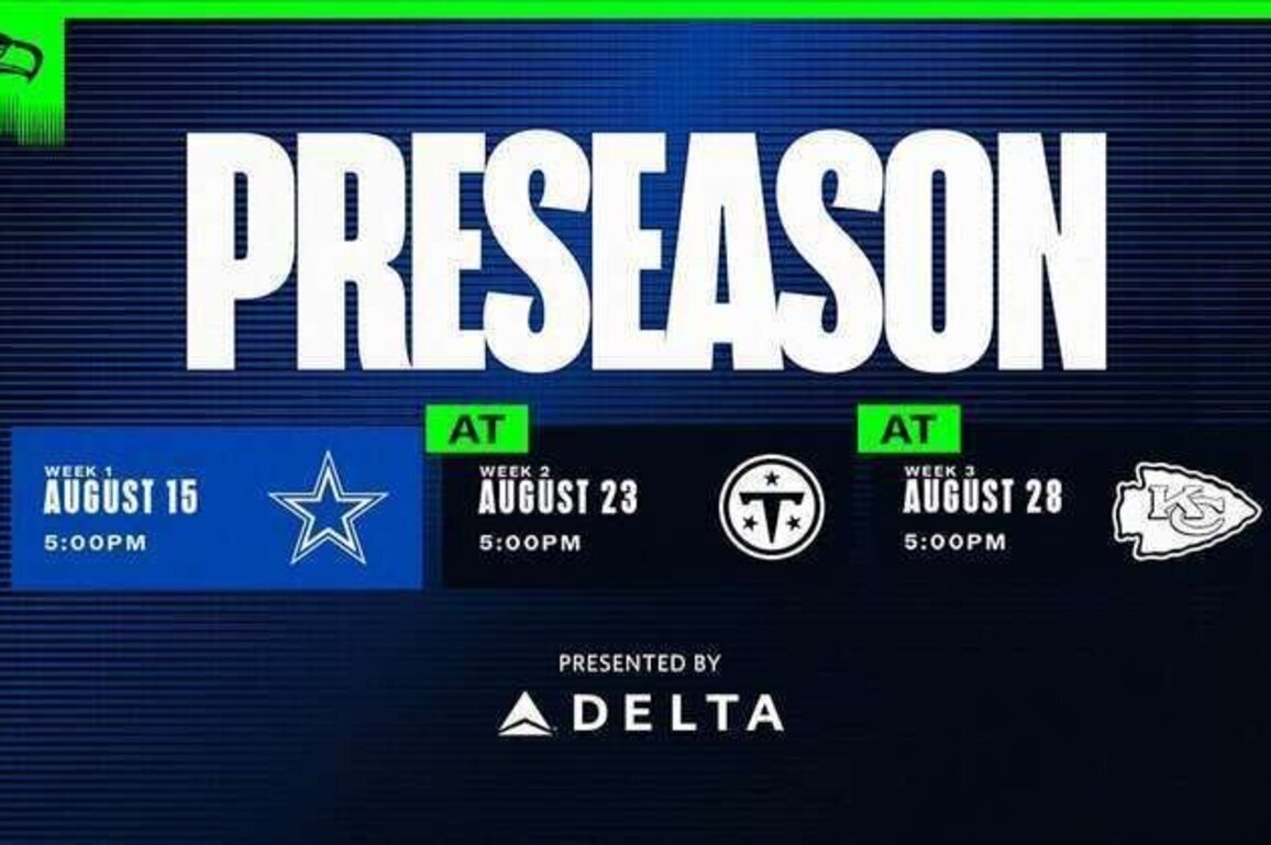 Seahawks 2026 Preseason Schedule Announced