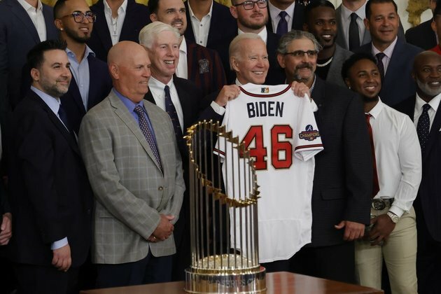Braves visit White House to celebrate 2021 World Series win