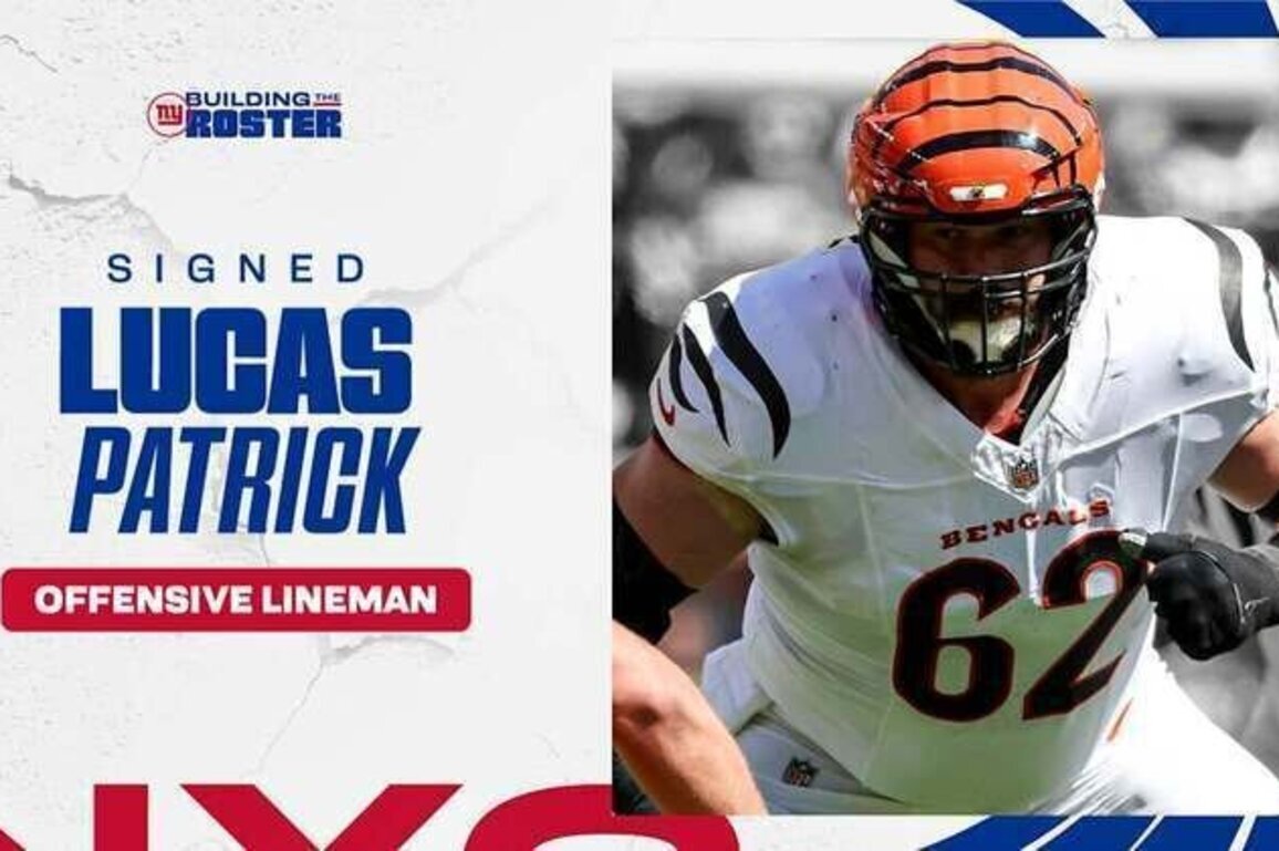 Giants sign offensive lineman Lucas Patrick