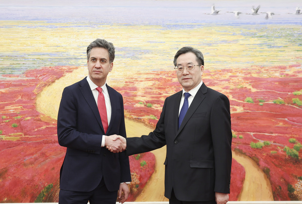 CHINA-BEIJING-DING XUEXIANG-UK-ED MILIBAND-MEETING (CN)