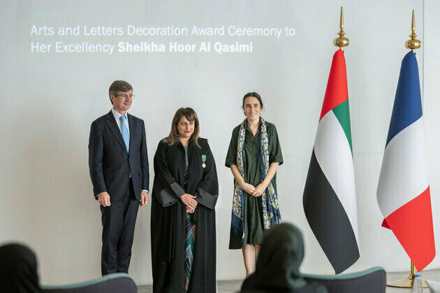 Hoor Al Qasimi recognised as Officer of Order of Arts, Letters by France
