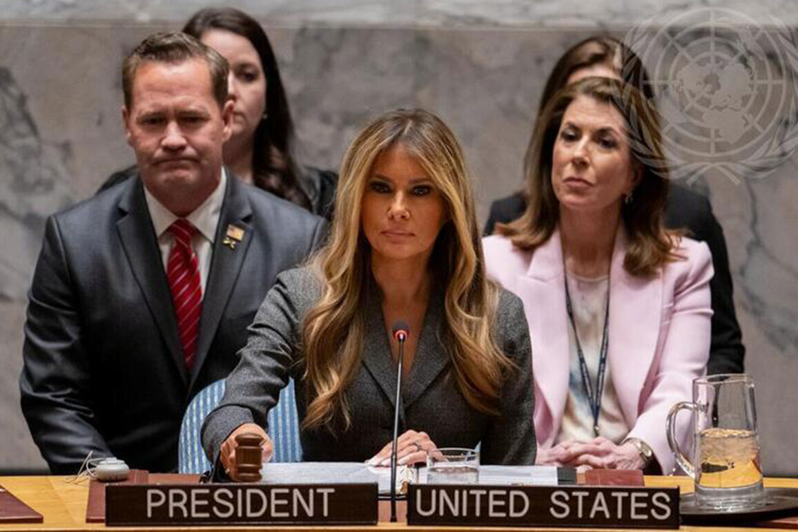 US First Lady Melania Trump chairs UN meeting, promotes peace through education