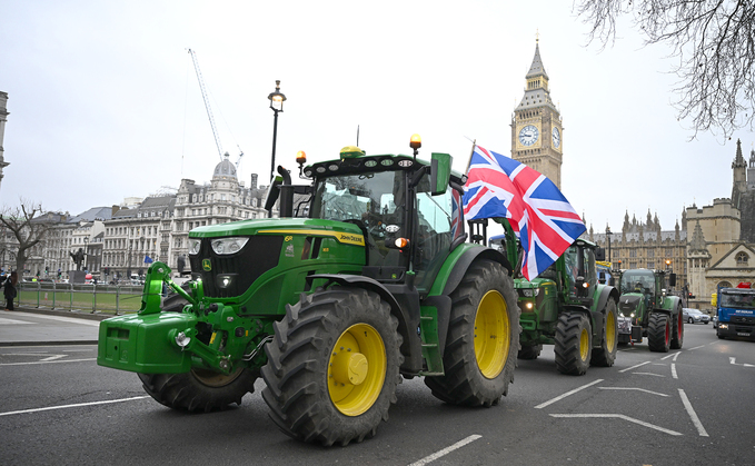 Police says tractors will be blocked from entering Whitehall on Budget day
