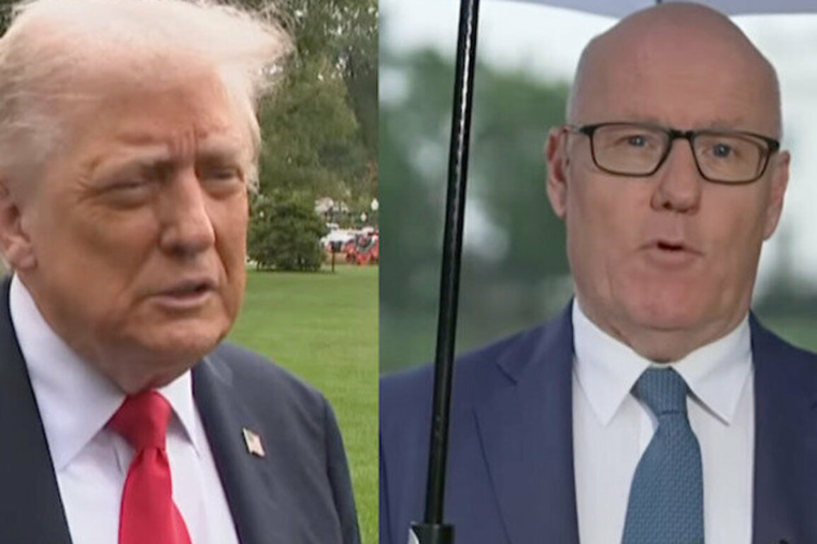 Trump masters the art of "dobbing" on an Australian journalist