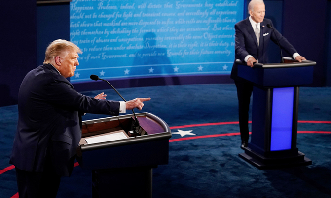 Biden faces down raging Trump, telling him to 'shut up' Biden faces down raging Trump, telling him to 'shut up'