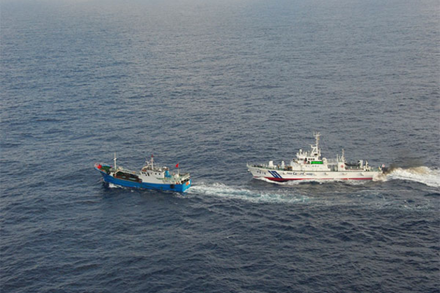 Chinese vessels patrol disputed Senkaku waters for record 216 days