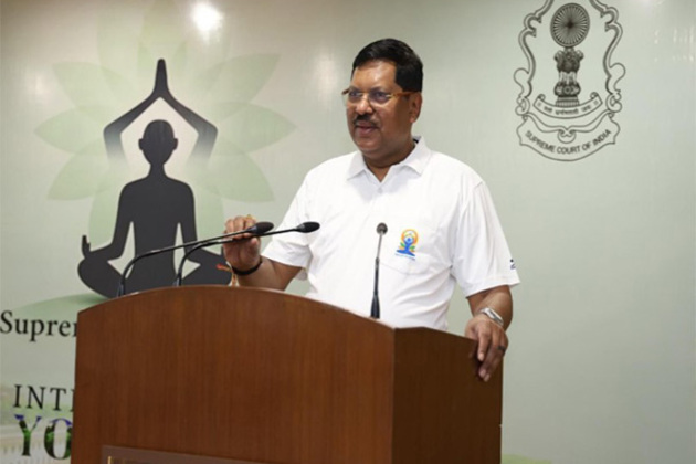 CJI BR Gavai joins Yoga session at Supreme Court on International Yoga Day