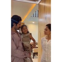 Vijay Deverakonda, Rashmika Mandanna host little fan at home