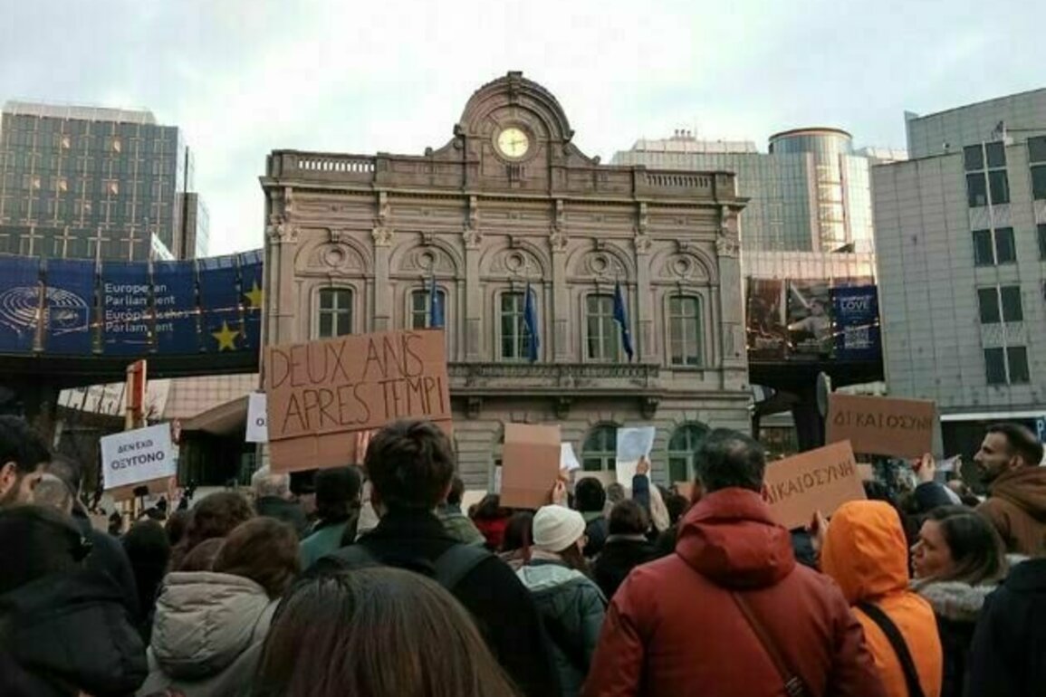 Global Protests Mark Second Anniversary of Greece's Tempi Deadly Train Crash A
