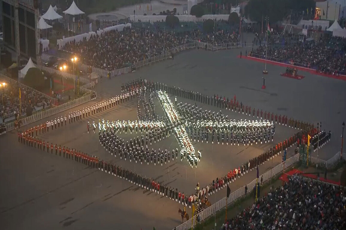 PM Modi shares glimpses from spectacular Beating Retreat ceremony