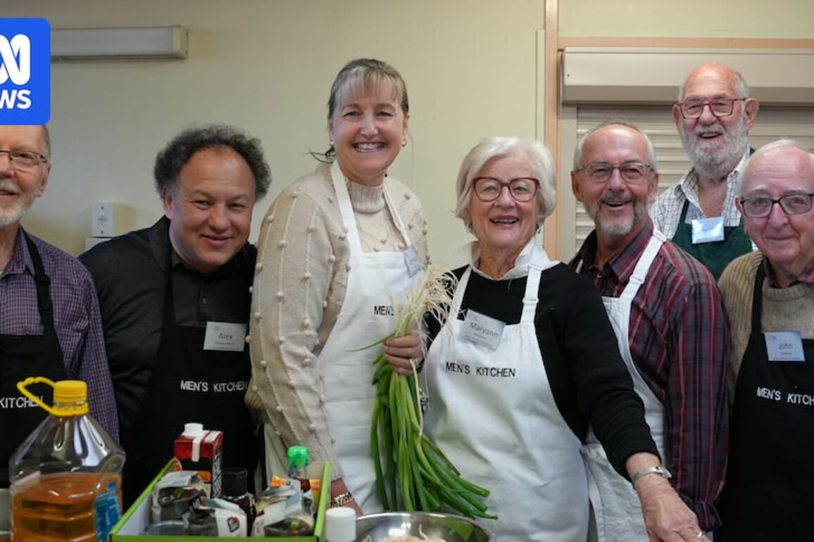 Canberra cooking class teaching older men kitchen skills with a side of social connection