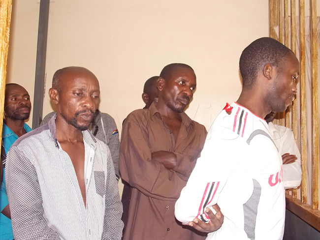 he suspects in the dock at the eneral ourt artial hoto by ouglas ubiru