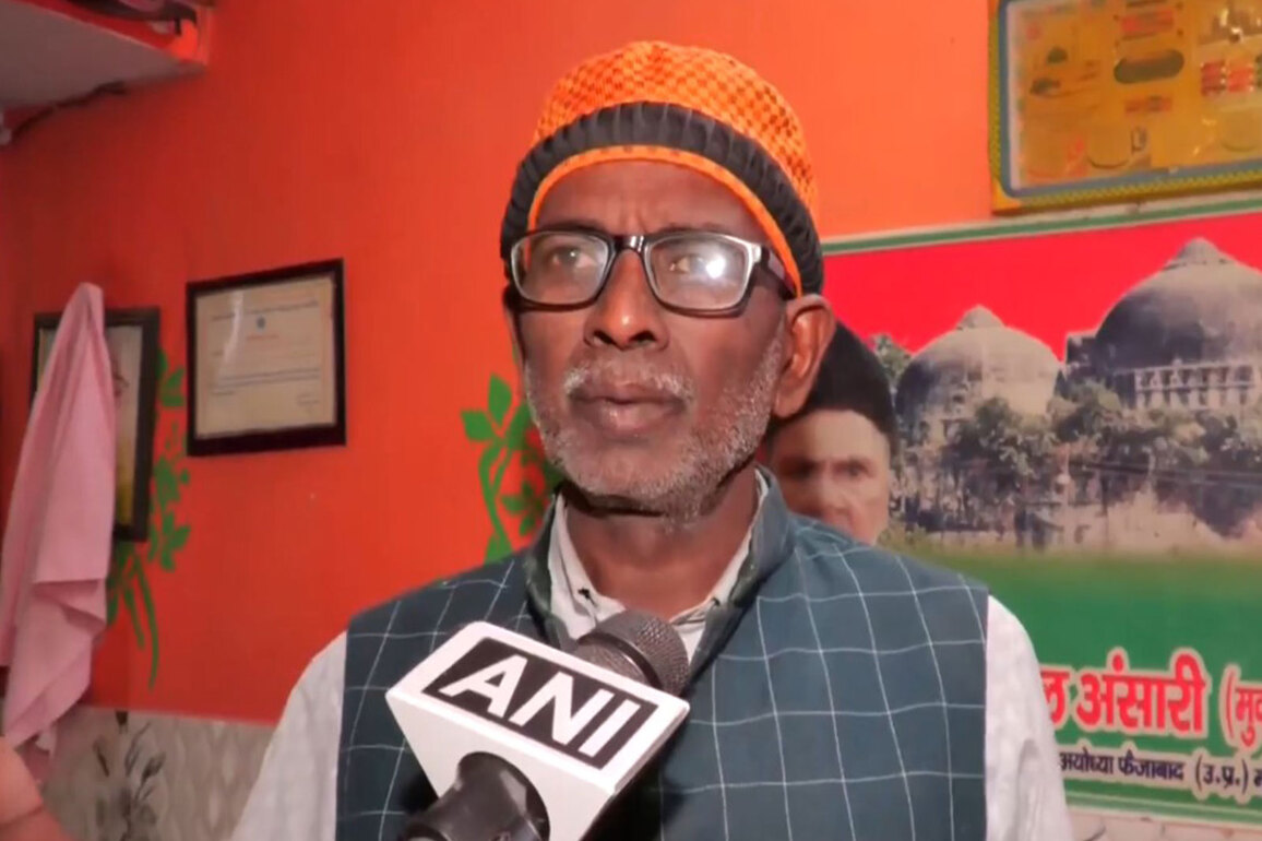 "There's wave of joy here": Former Ayodhya litigant Iqbal Ansari on 'Dhwajarohan' ceremony at Ram Temple