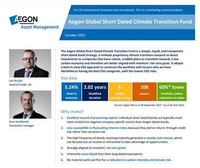 Aegon Global Short Dated Climate Transition Fund