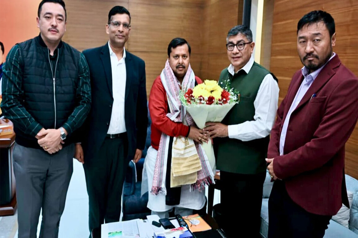 BJP Sikkim delegation calls on National Working President Nitin Nabin