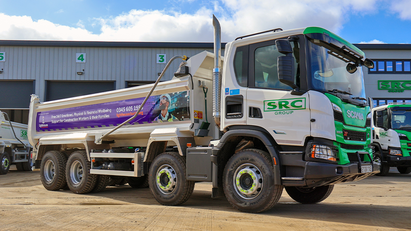 SRC Group tipper dons Lighthouse Charity branding