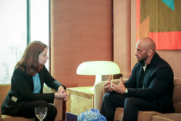 Abdulla Al Hamed holds bilateral meetings in New York with institutional, media leaders in preparation for Bridge Summit