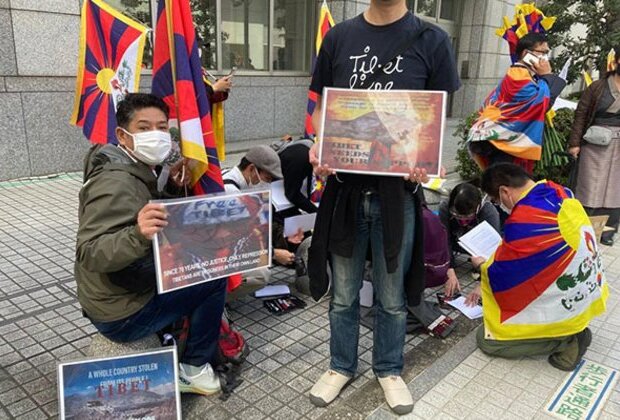 Japan: Tibetans hold demonstration to mark 64th anniversary of Tibetan Uprising Day