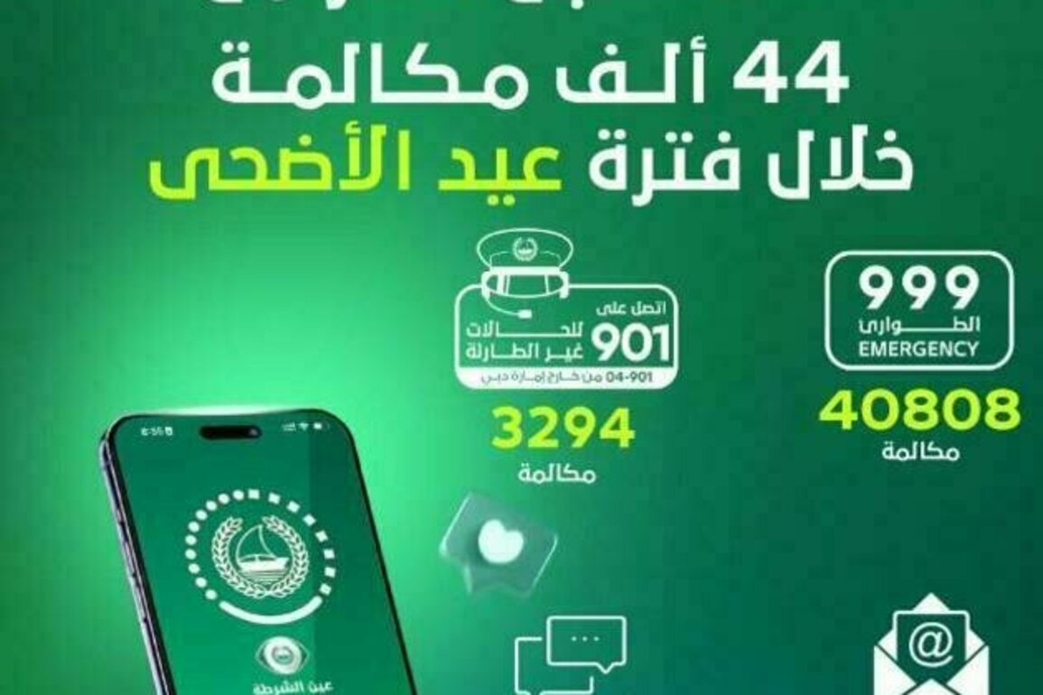 Dubai Police handles over 44,000 calls during Eid Al-Adha holiday