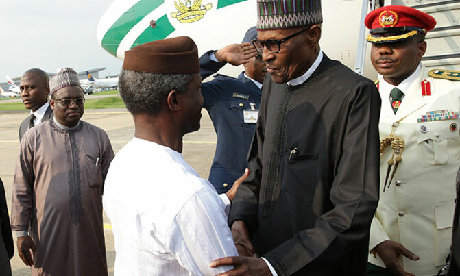 Buhari back in Nigeria but leadership doubts linger Buhari back in Nigeria but leadership doubts linger